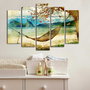 Wallity Set de 5 pinturas decorativas en lienzo 5PATK-3 Multicolor